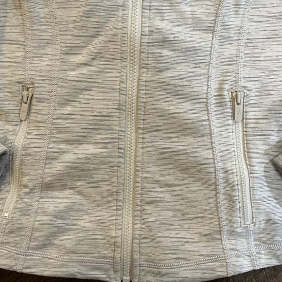 Lululemon Define Jacket Heathered Light Gray White Size 6 - Picture 6 of 12